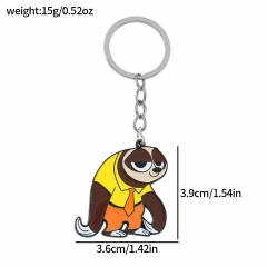 Zootopia Cartoon Anime Alloy Keychain
