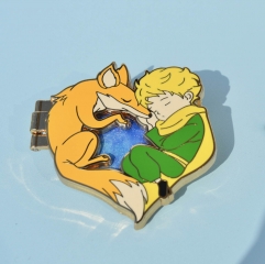 50*50*4mm Le Petit Prince Cartoon Pin Anime Alloy Brooch