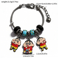 Crayon Shin-chan Cartoon DIY Anime Alloy Bracelets