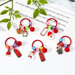 5 Styles Christmas Cartoon Anime Alloy Keychain