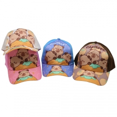 4 Styles Capybara Cartoon Cap Anime Baseball Hat
