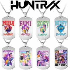 8 Styles K-Pop: Demon Hunters Cartoon Anime Stainless Steel Necklace