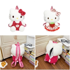 2 Styles Hello Kitty Cartoon Plush Anime Backpack Bag
