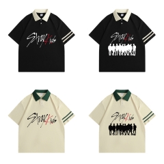 6 Styles K-POP Stray Kids Cartoon Anime T-shirt