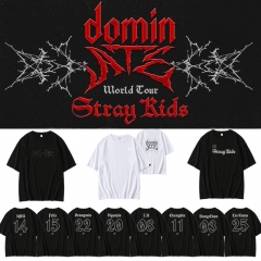 10 Styles K-POP Stray Kids Cartoon Anime T-shirt