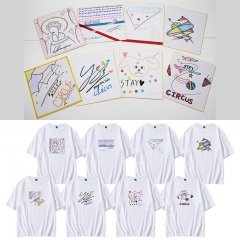 16 Styles K-POP Stray Kids Cartoon Anime T-shirt