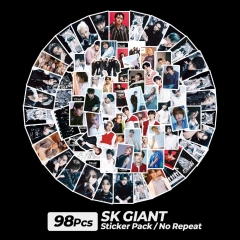 跨境专供现货98张 StrayKids周边GIANT贴画贴纸 KPOP周边LOMO贴纸