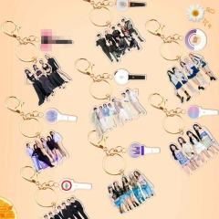 straykids black粉墨 bts twice亚克力钥匙扣 应援灯挂件明星周边