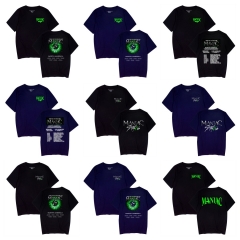 热卖卡通动漫straykids周边出口跨境印花短袖夏季T恤男女