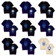 热卖卡通动漫straykids周边出口跨境印花短袖夏季T恤男女