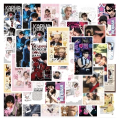 36张StrayKids拼贴壁纸高颜值韩系创意涂鸦周边diy封口贴防水贴画
