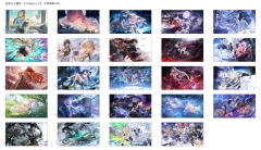 24 Styles Wuthering Waves Cartoon Anime Acrylic Poster