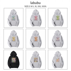 labubu 动漫印花连帽卫衣秋冬上衣