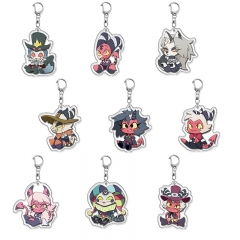 9 Styles Helluva Boss Cartoon Pendant Anime Acrylic Keychain