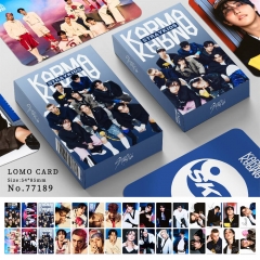 跨境专供30张STRAYKIDS双面小卡新专辑KARMA明星KPOP周边LOMO小卡