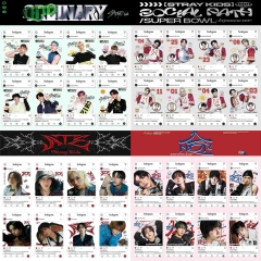 StrayKids李龙馥黄铉辰周边透卡合集 专辑同款pvc小卡8张卡片