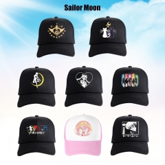 12 Styles Pretty Soldier Sailor Moon Cartoon Hat Anime Baseball Cap
