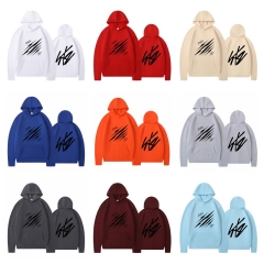 StrayKids日专Scars周边印花衣服同款卫衣连帽衫加绒秋冬 hoodie