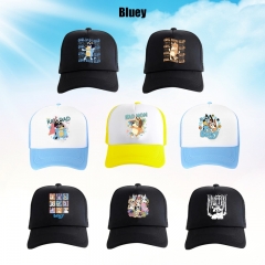 14 Styles Bluey Cartoon Hat Anime Baseball Cap
