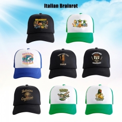 12 Styles Italian Brainrot Cartoon Hat Anime Baseball Cap