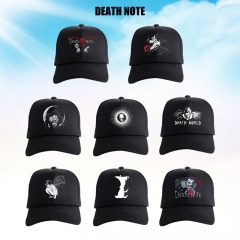 9 Styles Death Note Cartoon Hat Anime Baseball Cap