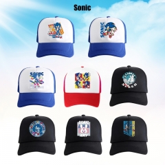 10 Styles Sonic the Hedgehog Cartoon Hat Anime Baseball Cap
