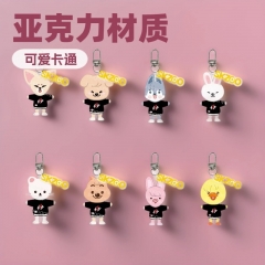 StrayKids 新款SKZOO流浪儿童卡通钥匙扣 亚克力挂件明星周边批发