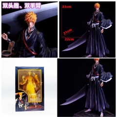 33CM Bleach Kurosaki Ichigo Cartoon PVC Anime Figure Toy