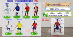 17.5CM踢球姿势球星系列(7款)OPP袋装
