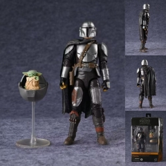 星球大战 曼达洛人 尤达宝宝 丁贾林6寸关节可动人偶手办模型玩具