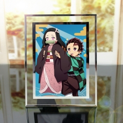 15*20CM Demon Slayer: Kimetsu no Yaiba Cartoon Anime Crystal Photo Frame