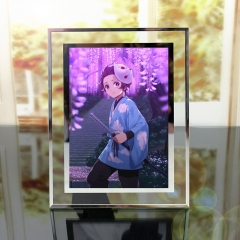 15*20cm Demon Slayer: Kimetsu no Yaiba Cartoon Anime Crystal Photo Frame
