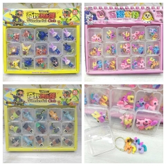 3 Styles 30PCS/SET Zootopia Minecraft Cartoon Anime Keychain