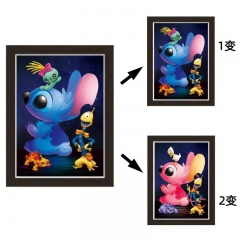 Lilo & Stitch Cartoon Anime 3D Poster Painting With Frame