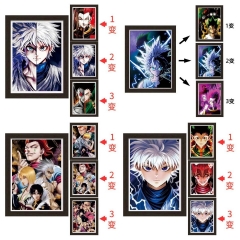8 Styles Hunter×Hunter Cartoon Anime 3D Poster Painting With Frame