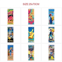 25*70cm 10 Styles Pokemon Cartoon Wallscrolls Waterproof Anime Wallscrolls
