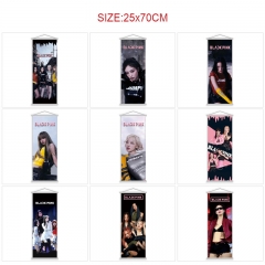 25*70cm 11 Styles K-POP BLACKPINK Cartoon Wallscrolls Waterproof Anime Wallscrolls