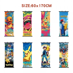 60*170cm 10 Styles Pokemon Cartoon Wallscrolls Waterproof Anime Wallscrolls