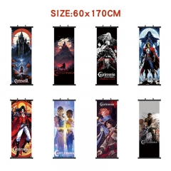 60*170cm 11 Styles Castlevania Cartoon Wallscrolls Waterproof Anime Wallscrolls