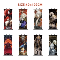 40*102cm 10 Styles Castlevania Cartoon Wallscrolls Waterproof Anime Wallscrolls