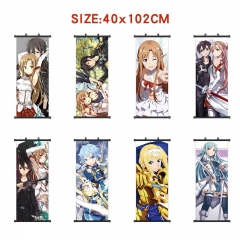 40*102cm 10 Styles Sword Art Online | SAO Cartoon Wallscrolls Waterproof Anime Wallscrolls