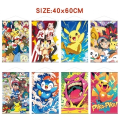 40*60cm 10 Styles Pokemon Cartoon Wallscrolls Waterproof Anime Wallscrolls