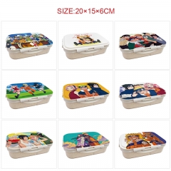10 Styles Naruto Cartoon UV Anime Lunch Box