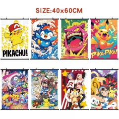 40*60cm 10 Styles Pokemon Cartoon Wallscrolls Waterproof Anime Wallscrolls