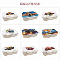 10 Styles Hot Wheels Cartoon UV Anime Lunch Box