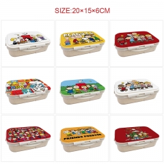 10 Styles Peanuts Cartoon UV Anime Lunch Box