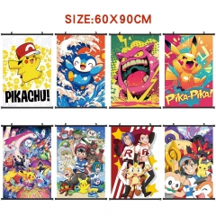 60*90cm 10 Styles Pokemon Cartoon Wallscrolls Waterproof Anime Wallscrolls