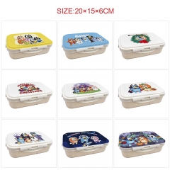 10 Styles Bluey Cartoon UV Anime Lunch Box