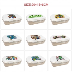 11 Styles Minecraft Cartoon UV Anime Lunch Box