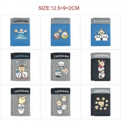 10 Styles Chiikawa Cartoon Canvas Purse Anime Short Wallet